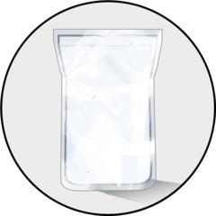 Paper Bag  in Hermetic Plastic Pouch